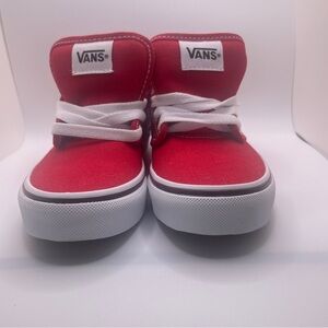Vans Red and White Sneakers